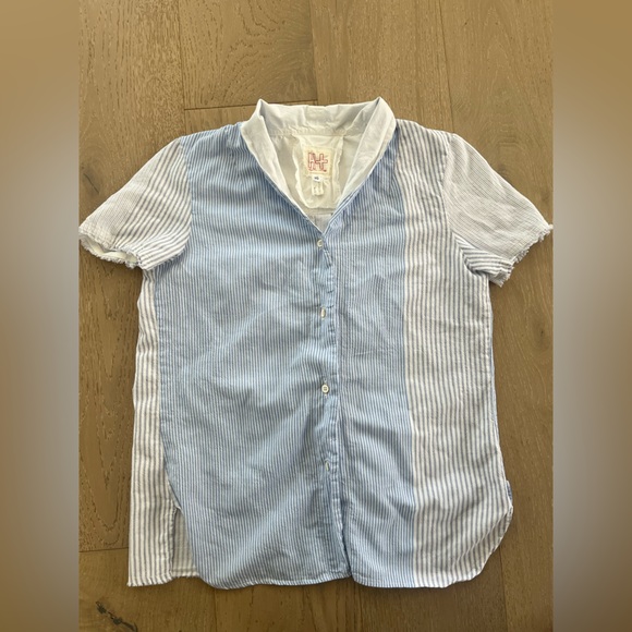 Hannoh Wessel Tops - Hannoh Wessel Short Sleeve Button Up Cotton Top - made in Italy sz S